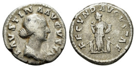 FAUSTINA II (Augusta, 147-175).Rome.Denarius.

Condition : Good very fine.

Weight : 3.04 gr
Diameter :17 mm