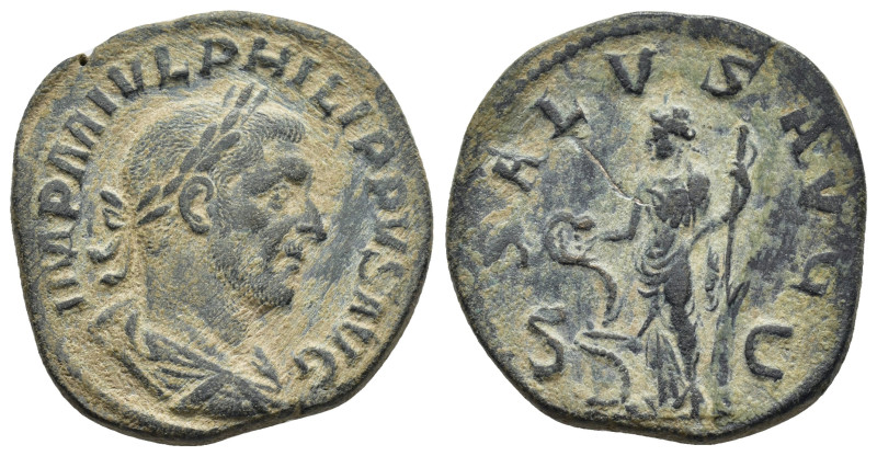 PHILIP I THE ARAB (244-249).Rome.Sestertius. 

Condition : Good very fine.

Weig...