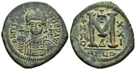 JUSTINIAN I.(527-565).Theoupolis (Antioch).Follis.

Condition : Good very fine.

Weight : 20.13 gr
Diameter : 36 mm