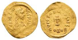 HERACLIUS.(610-641).Constantinople.Tremissis.

Obv : δ N ҺЄRACLIЧS P P AV.
Diademed, draped and cuirassed bust right.

Rev : VICTORIA AVςЧ ς / CONOB.
...