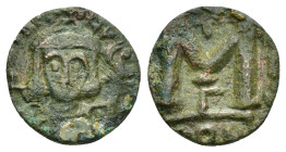 JUSTINIAN II ? (First reign, 685-695). Constantinople.Half Follis.

Condition : Good very fine.

Weight : 1.97 gr
Diameter : 15 mm