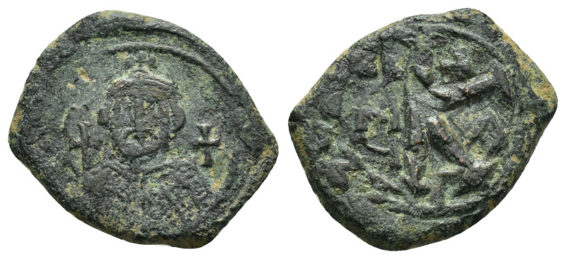 LEONTIUS (695-698). Half Follis. Constantinople.

Condition : Good very fine.

W...