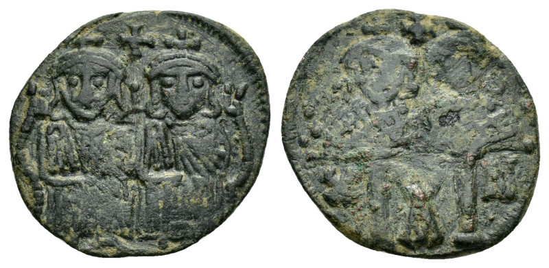 CONSTANTINE V with LEO IV.(751-775).Constantinople.Follis.

Condition : Good ver...