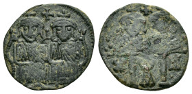 CONSTANTINE V with LEO IV.(751-775).Constantinople.Follis.

Condition : Good very fine.

Weight : 2.83 gr
Diameter : 20 mm
