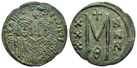 MICHAEL II AMORIANUS with THEOPHILUS.(820-829).Constantinople.Follis.

Condition : Good very fine.

Weight : 8.24 gr
Diameter : 30 mm