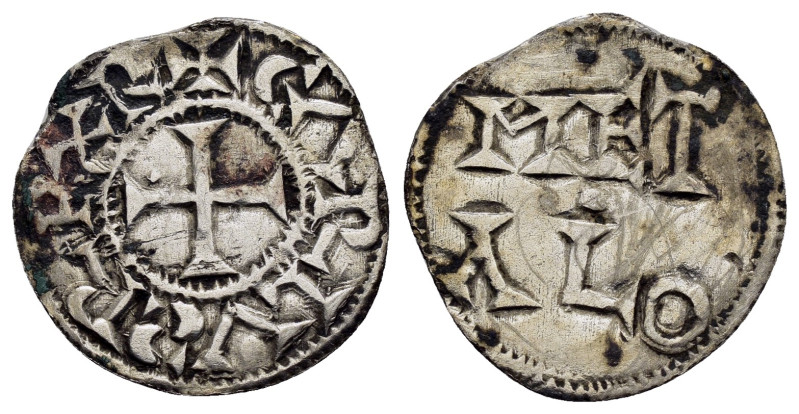 CAROLINGIANS. Charles the Simple (898-922). Melle.Denier.

Condition : Good very...