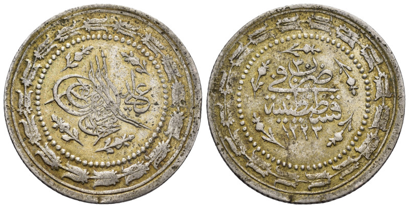 OTTOMAN EMPIRE.Mahmud II.(1808-1839).1223/29 AH.Qustantiniya.6 Kurush.

Conditio...