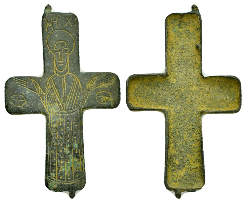 ANCIENT BYZANTINE EMPIRE.Bronze Cross.(8th-10th century).Ae.

Condition : Good v...