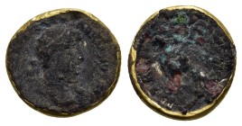 ANCIENT ROMAN GOLDED PENDANT.(Circa 3th century).Ae.

Condition : Good very fine.

Weight : 2.05 gr
Diameter : 14 mm