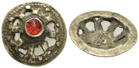 ANCIENT ROMAN SILVER APLIQUE.(1st-2nd century).Ae.

Condition : Good very fine.

Weight : 8.40 gr
Diameter : 30 mm