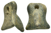 ROMAN PHALLIC PENDANT.(Circa1st-2nd Century).Ae.

Condition : Good very fine.

Weight : 8.77 gr
Diameter : 17 mm