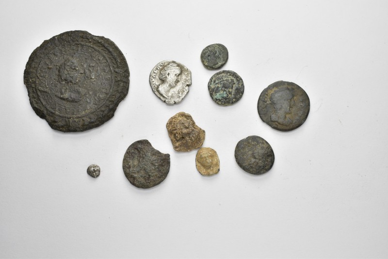 ANCIENT BRONZE COINS.SOLD AS SEEN.NO RETURN.