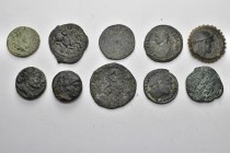 ANCIENT BRONZE COINS.SOLD AS SEEN.NO RETURN.
