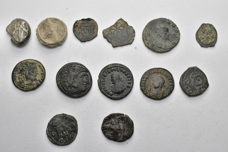 ANCIENT BRONZE COINS.SOLD AS SEEN.NO RETURN.