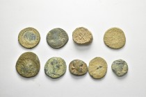 ANCIENT BRONZE COINS.SOLD AS SEEN.NO RETURN.