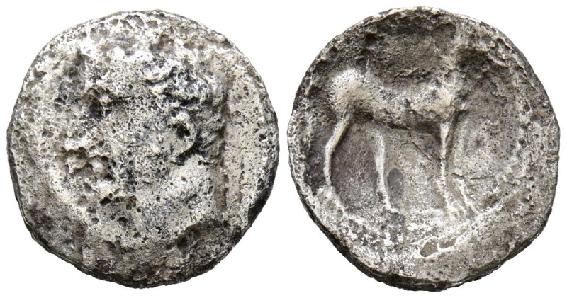 CARTAGONOVA (Cartagena, Murcia). 1/4 Shekel. (Ar. 1,57g/14mm). 220-205 a.C. (FAB...