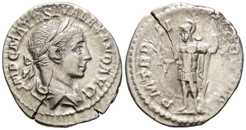 ALEJANDRO SEVERO. Denario. (Ar. 2,34g/20mm). 222 d.C. Roma. (RIC 27). Anv: Busto...