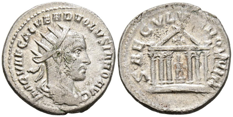 VOLUSIANO. Antoniniano. (Ar. 4,16g/22mm). 252-253 d.C. Roma. (RIC 235). Anv: Bus...