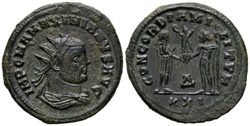 MAXIMIANO. Antoniniano. (A. 5,31g/23mm). 293-294 d.C. Cícico. (RIC 607). Anv: Bu...