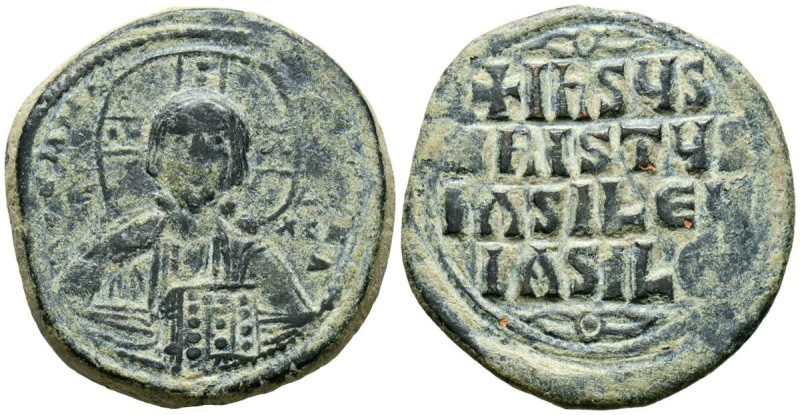 ANONIMO, tiempos de Basilio II y Constantino VIII. Follis. (Ae. 11,81g/29mm). 97...