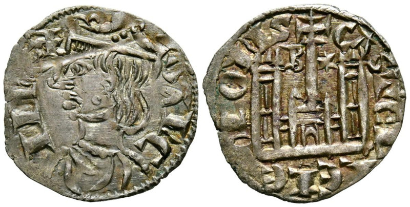 SANCHO IV (1284-1295). Cornado. (Ve. 0,83g/18mm). Burgos. (FAB-296). Anv: Busto ...