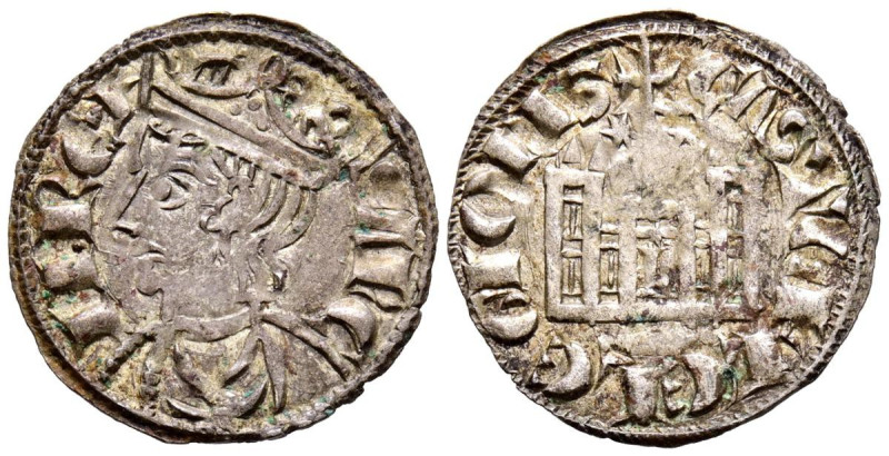 SANCHO IV (1284-1295). Cornado (Ve. 0,76g/18mm). León. (FAB-299.4). Anv: Busto c...