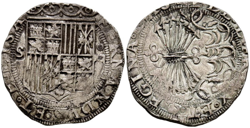 REYES CATOLICOS (1474-1504). 4 Reales. (Ar. 13,66g/33mm). Sevilla. (Cal-2019-564...