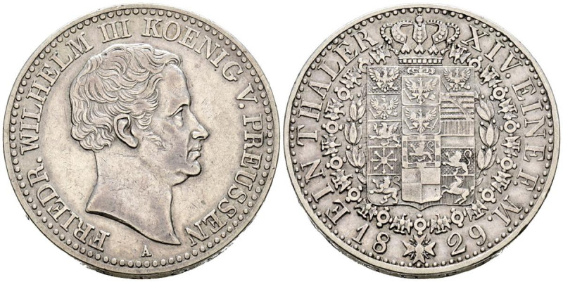 ALEMANIA, Guillermo II. Táler. (Ar. 22,18g/34mm). 1829. Berlín A. (Davenport 763...