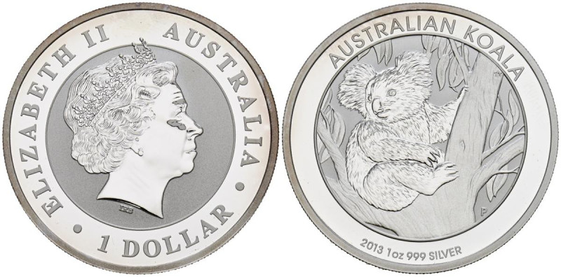 AUSTRALIA. 1 Dollar. (Ar. 31,40g/40mm). 2013. Perth P. Koala. (Km#1979). FDC. Es...