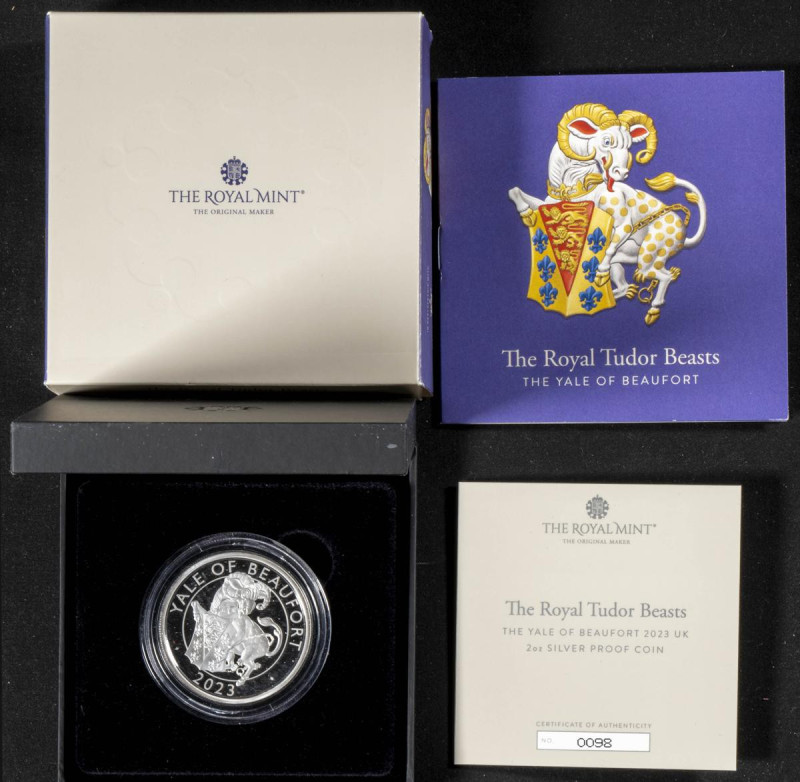 REINO UNIDO. 5 Pounds (Ar. 62,42g/40mm). 2023. The Royal Mint. Serie Royal Tudor...