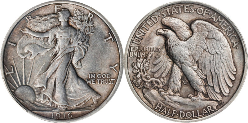 1916 Walking Liberty Half Dollar. Unc Details--Cleaned (PCGS).

PCGS# 6566. NG...