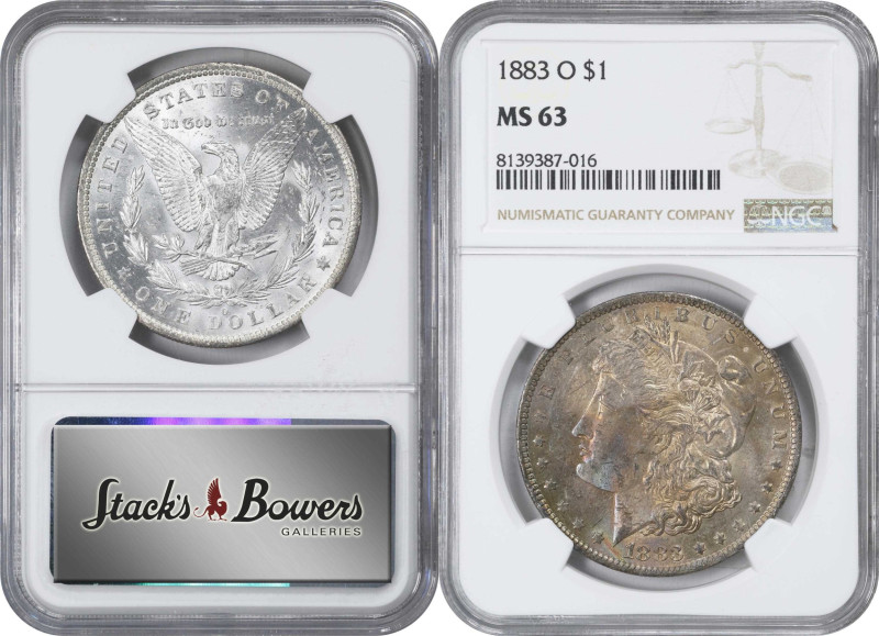 Lot of (7) 1883-O Morgan Silver Dollars. MS-63 (NGC).

PCGS# 7146. NGC ID: 254...