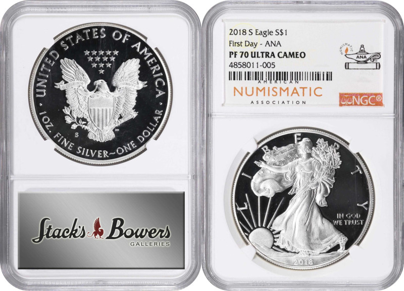 Lot of (5) 2010s Silver Eagles. Proof-70 (NGC).

Included are: 2010-W Early Re...