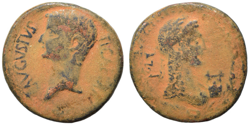 SYRTICA. Oea. Tiberius, 14-37. Ae (bronze, 16.55 g, 30 mm). TI CAESAR AVGVSTVS B...