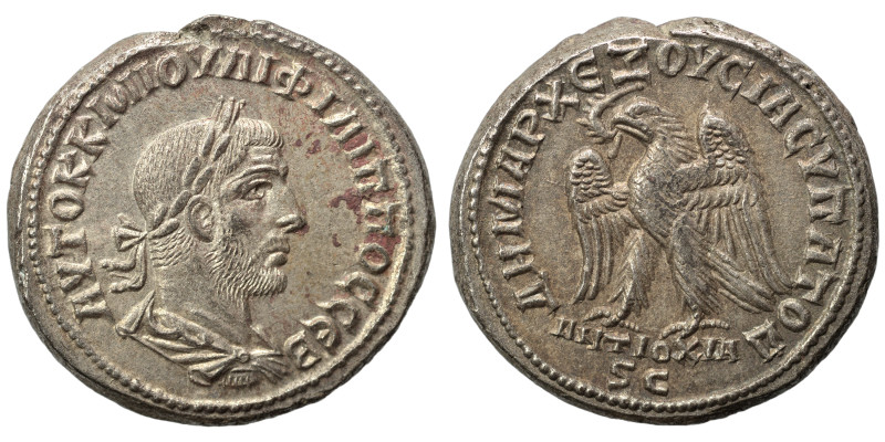 SYRIA, Seleucis and Pieria. Antioch. Philip I, 244-249. Tetradrachm (billon, 12....