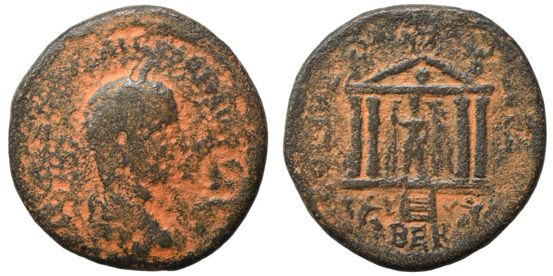 PHOENICIA. Berytus. Elagabalus, 218-222. Ae (bronze, 15.19 g, 29 mm). Laureate, ...