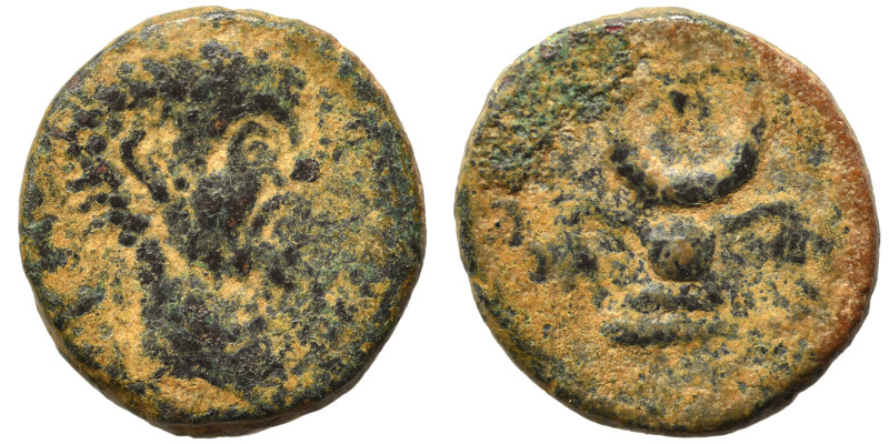 MESOPOTAMIA. Carrhae. Septimius Severus (?), 193-211. Ae (bronze, 1.31 g, 12 mm)...