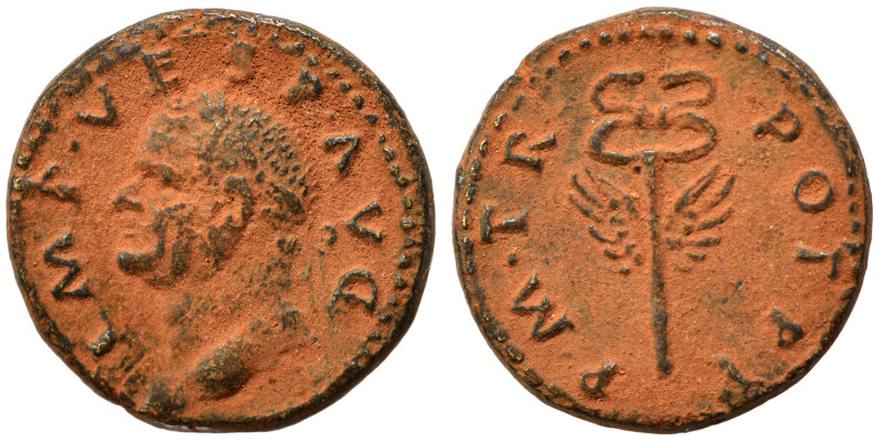 Vespasian, 69-79. Quadrans (bronze, 2.80 g, 16 mm), Rome mint, for Syria. IMP VE...