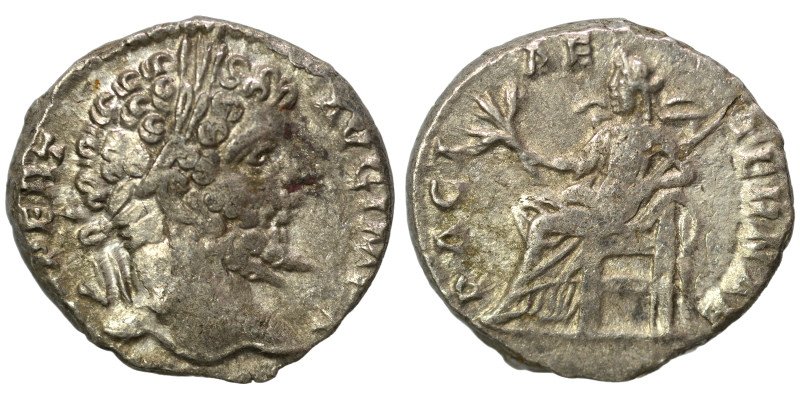 Septimius Severus, 193-211. Denarius (2.92 g, 16 mm), Rome. L SEPT SEV PERT AVG ...