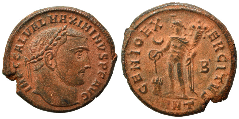 Maximinus II, 310-313. Follis (bronze, 6.42 g, 23 mm), Antioch. IMP C GAL VAL MA...