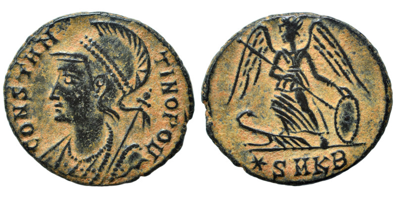 Commemorative Series, 330-354. Follis (bronze, 2.26 g, 18 mm), Cyzicus. CONSTAN-...