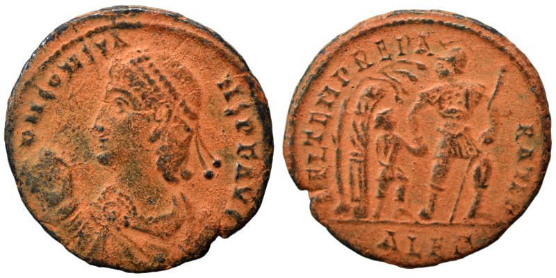 Constans, 337-350. Follis (bronze, 3.23 g, 21 mm), Alexandria. D N CONSTANS P F ...