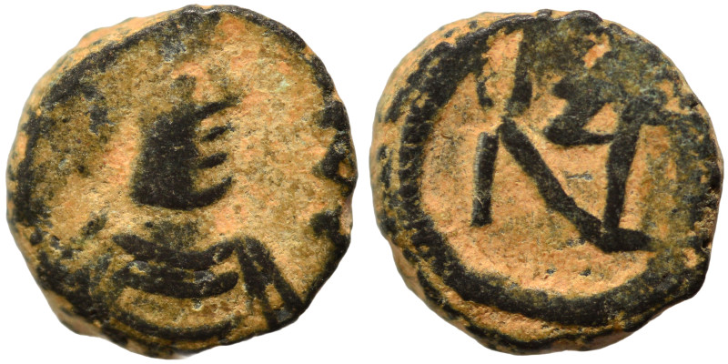 Zeno, 476-491. Nummus (bronze, 1.01 g, 9 mm). Pearl-diademed, draped and cuirass...