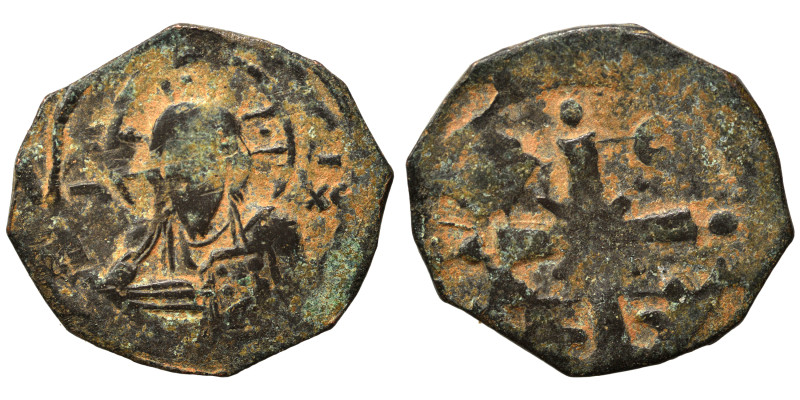 Anonymous, time of Nicephorus III, 1078-1081. Follis (bronze, 4.72 g, 25 mm). Fa...