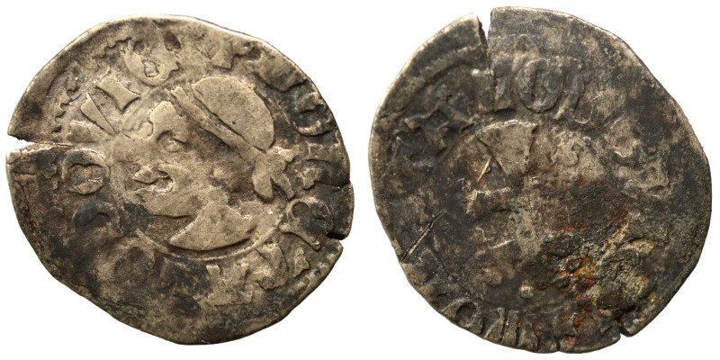 HUNGARY. Louis I of Anjou, 1342-1382. Denar (silver, 0.59 g, 14 mm). Fine.