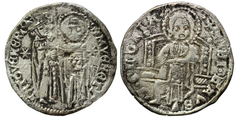ITALY. Venice. Grosso (silver, 1.45 g, 22 mm). St. Mark, on the right, standing ...
