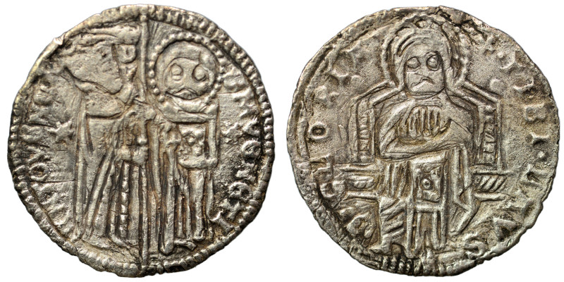 ITALY. Venice. Grosso (silver, 1.36 g, 21 mm). St. Mark, on the right, standing ...