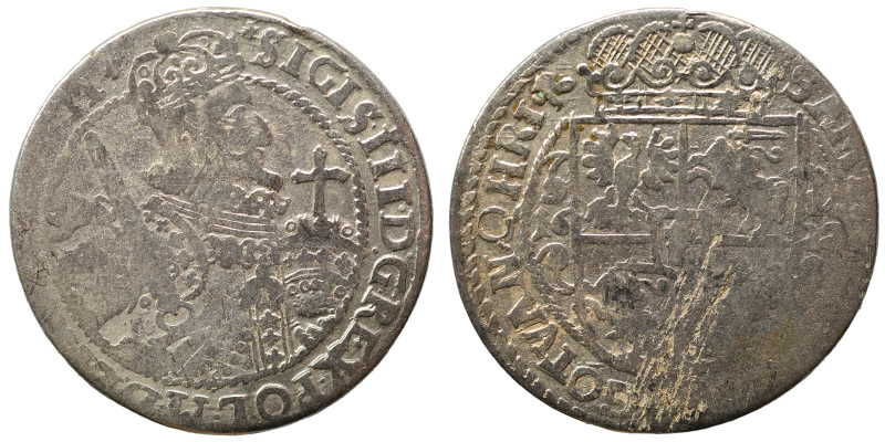 POLAND. Monarchs. Zygmunt III Wasa, 1587-1632. 1/4 Taler (silver, 5.38 g, 29 mm)...