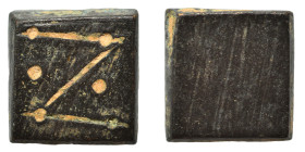 BYZANTINE. Weight (bronze, 2.18 g, 9x9 mm). Very fine.