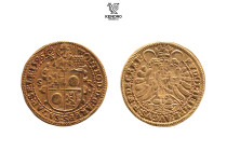 Austrian Cleric coins. 2 Ducat 1596. Archbishopric of Salzburg. Wolfgang Dietrich von Raitenau. Salzburg.